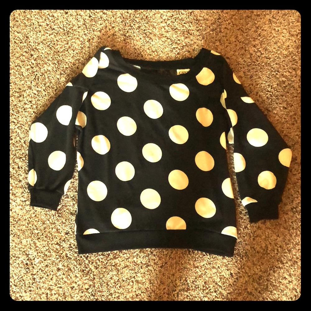 Polka dot sweater
